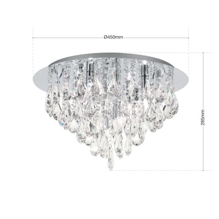 плафон DLU 2516/45 chrom  (exkl. 6xG9/40W)(2401/45 G4) - Изображение 7