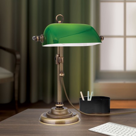 настолна лампа LA 4-1211/1 Patina/gr?n (1xE14) - Изображение 4