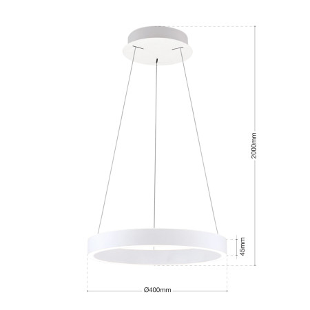полилей HL 6-1717/40 wei? (LED 40W/2500lm/3CCT) - Изображение 7
