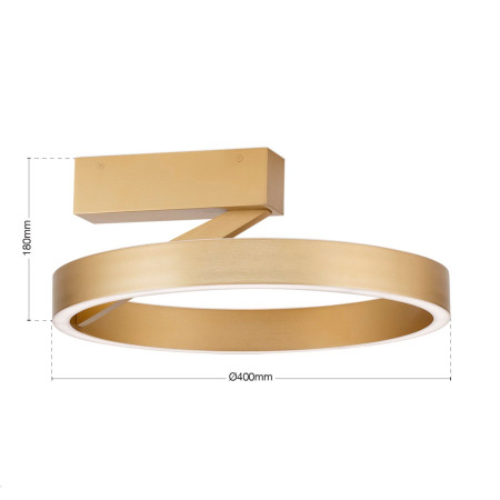 плафон DL 7-703/40 gold-matt(LED40W/2500lm/3CCT - Изображение 6