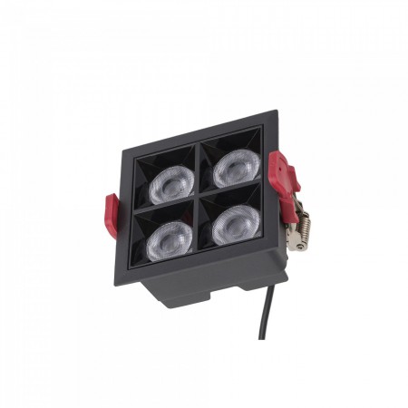 луничка / луна 10064  MIDI LED BLACK 16W 4000K RECESSED - Изображение 1