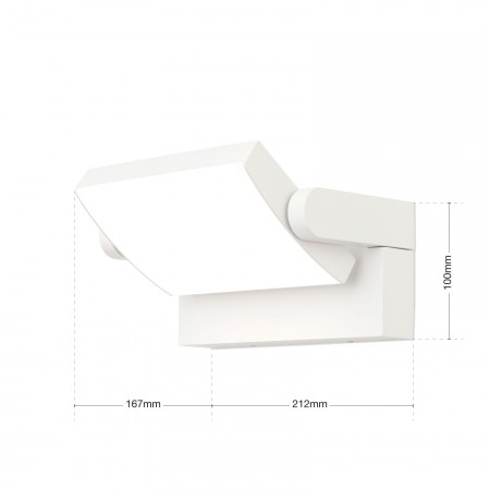 аплик, външна лампа AL 11-1212 wei?  (LED21W/1700lm/3000-600 - Изображение 4