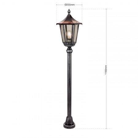 външна лампа AL 11K/82514/A schwarz-silber -Hohe1.16m - Изображение 5