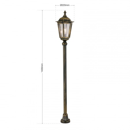 външна лампа AL 11K/82576 schwarz-gold/rauch (2Teile) - Изображение 5