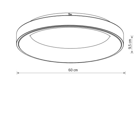 плафон 11205 NIKKI ROUND LED WHITE 60W 4000K - Изображение 4