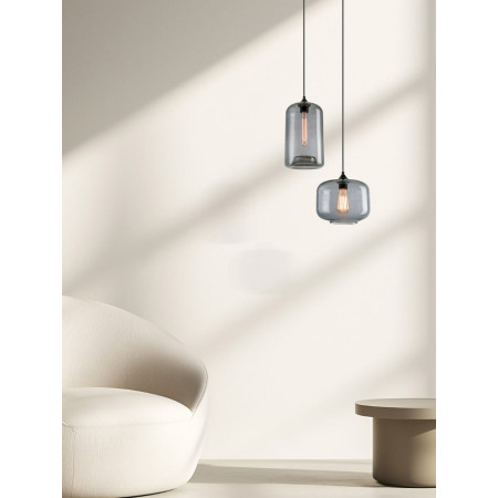 пендел 14101 PENDANT LAMP E27 MAX 40W GLASS SMOKED GREY - Изображение 2