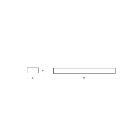 аплик 180041-B WALL LIGHT LED 16W 3000K BLACK - Изображение 3