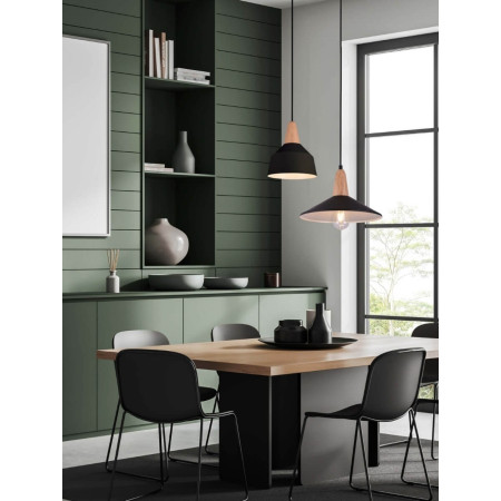 пендел 180085 PENDANT LAMP E27 MAX 40W BLACK - Изображение 1