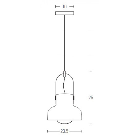 пендел 18190 PENDANT LAMP E27 MAX 40W METAL WHITE - Изображение 1