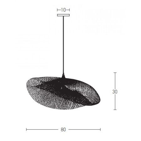 полилей 19108 Pendant 1xE27 Bamboo Black - Изображение 2
