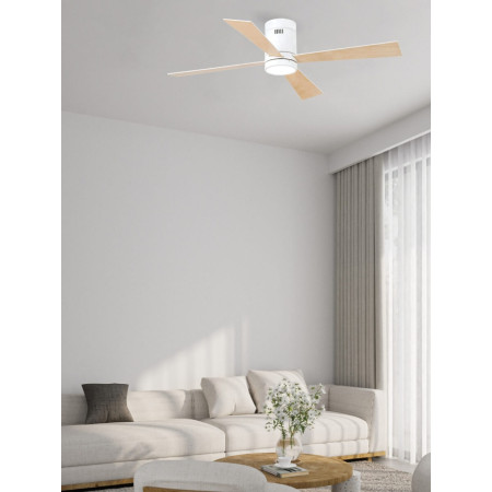 плафон 19137 CEILING FAN WHITE MAPLE WOOD-WHITE LED 15W - Изображение 2
