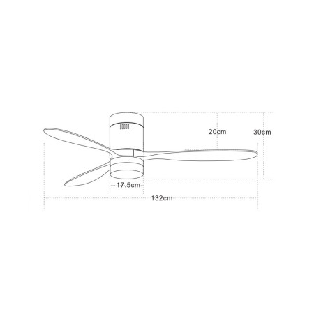 плафон 19144 CEILING FAN BLACK CHERRY BLADES LED 15W - Изображение 2