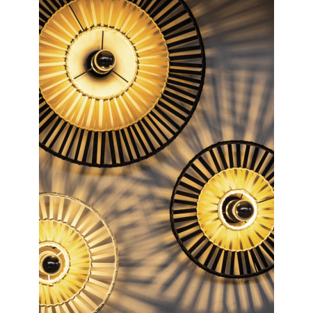 плафон, аплик 19253 CEILING LAMP E27 MAX 40W BLACK BAMBOO - Изображение 1