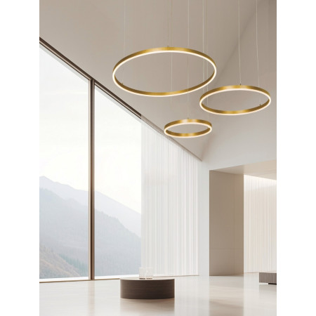 полилей 1956-D PENDANT LIGHT LED 126W 3000K BRUSHED GOLD D - Изображение 1