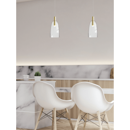 пендел 1966 PENDANT LIGHT LED 7W CLEAR GLASS - Изображение 1