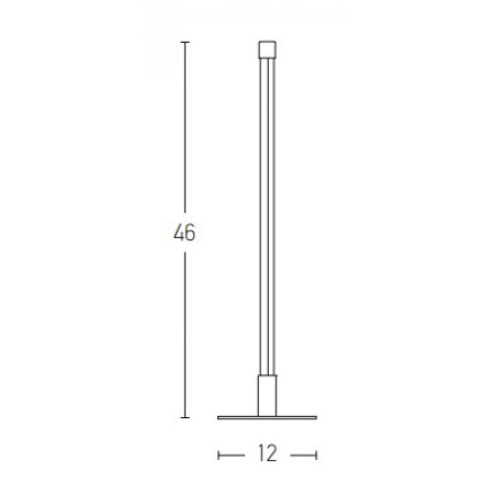 настолна лампа 20118 TABLE LIGHT LED 8W 3000K METAL BLACK - Изображение 1