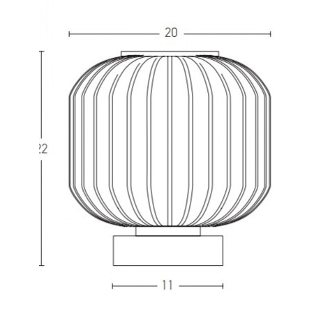 настолна лампа 20250 TABLE LAMP E27 MAX 25W GLASS TRANSPARENT BRA - Изображение 2