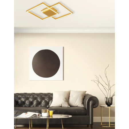 плафон 2028 CEILING LIGHT LED 28W 3000K ALUMINIUM GOLD - Изображение 2