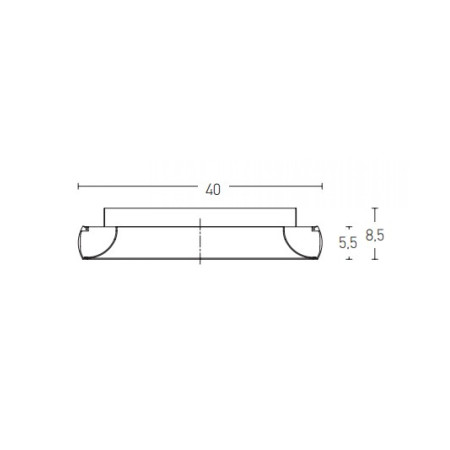 плафон 2042 CEILING LIGHT LED 32W 3000K ALUMINIUM BRUSSE - Изображение 1
