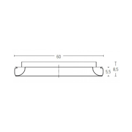 плафон 2049 CEILING LED LIGHT 43W 3000K ALUMIN?UM WHITE - Изображение 1