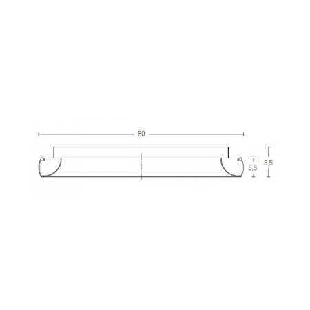 плафон 2058 CEILING LED LIGHT 55W 3000K ALUMIN?UM BRUSHED - Изображение 1