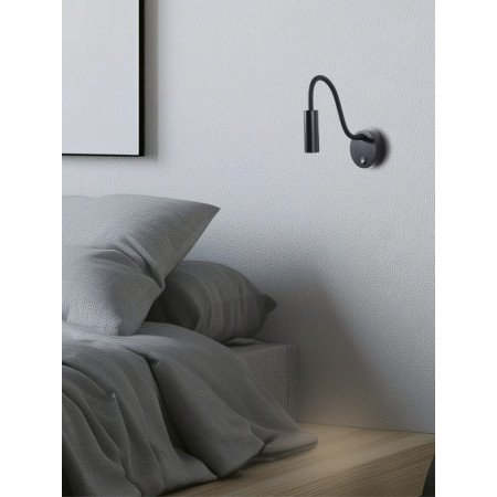 аплик 22049 WALL LIGHT LED 3W 3000K BL?CK MATT - Изображение 2