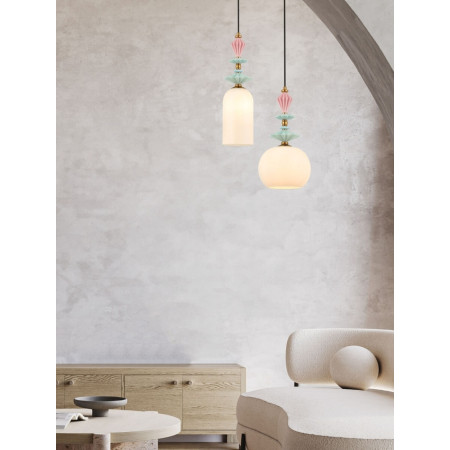 пендел 22079 PENDANT LAMP E27 MAX 40W OPAL GLASS ANTIQUE - Изображение 2