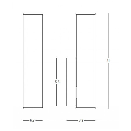 аплик 22087 LED WALL LIGHT 7W 3000K ALUMINIUM IP44 - Изображение 2