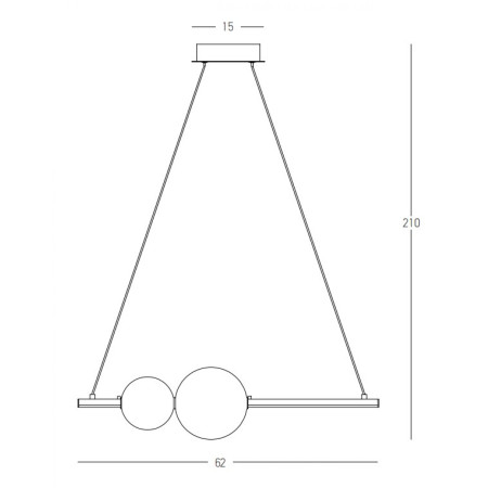 полилей 22108 PENDANT LED LIGHT 13W 3000K ALUMINUM-OPAL G - Изображение 3