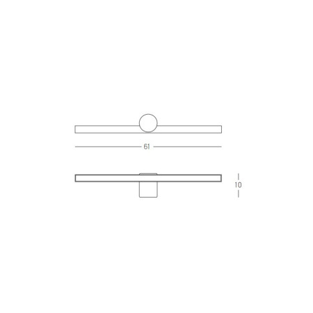 аплик 22124 LED WALL LAMP 10W 3000K ALUMINIUM SANDY BLAC - Изображение 3