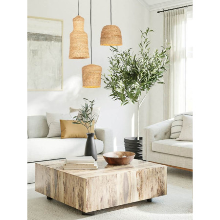 пендел 22168 PENDANT LAMP E27 MAX 20W NATURAL BRAIDED WHE - Изображение 2