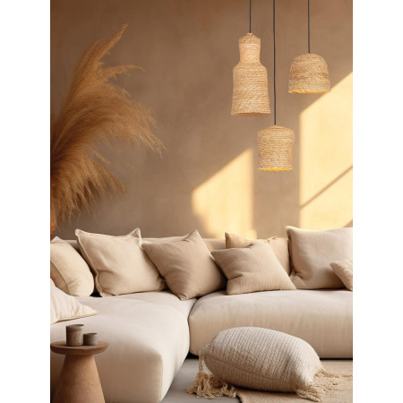пендел 22166 PENDANT LAMP E27 MAX 20W NATURAL BRAIDED WHE - Изображение 2