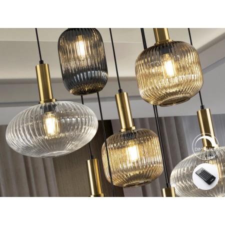 полилей 225090D NORMA LAMP 9L., BLACK/BRASS DIMM. - Изображение 8