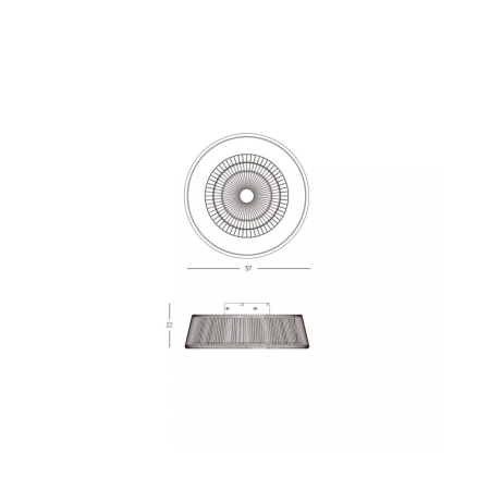 плафон 23001 CEILING FAN, METAL-HEMP ROPE 33W LED - Изображение 4