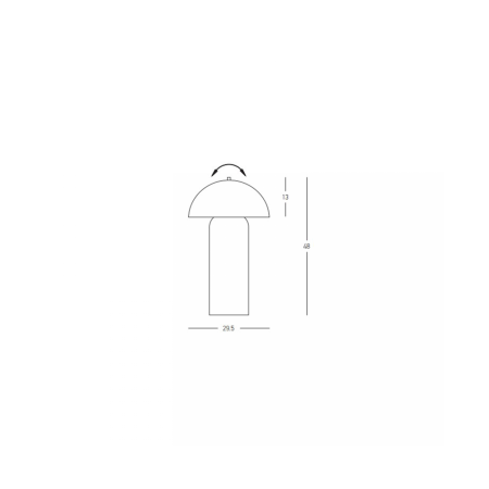 настолна лампа 23006 TABLE LIGHT 2XE27 MAX 40W CERAMIC BLACK - Изображение 3