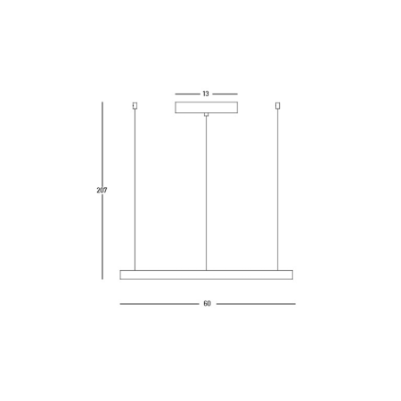 полилей 23033 PENDANT LED LIGHT 28W 3000K ALUMINIUM BLACK - Изображение 2