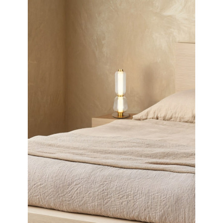 настолна лампа 23060 TABLE LED LIGHT 7W 3000K METAL-GLASS,GOLD-CH - Изображение 1