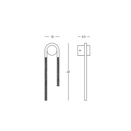 аплик 23106 SCONCE LED LIGHT 11W 3000K ALUMINIUM-PC DIF - Изображение 3