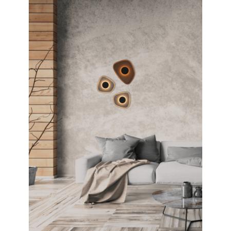 аплик 23174 SCONCE LED LIGHT 5W 3000K ACOUSTIC BROWN-BLA - Изображение 2