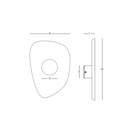 аплик 23174 SCONCE LED LIGHT 5W 3000K ACOUSTIC BROWN-BLA - Изображение 3