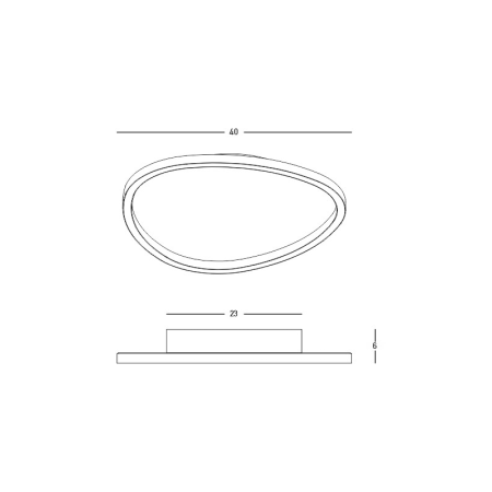 плафон 23206 CEILING LED LIGHT 29W 3000K WHITE - Изображение 1