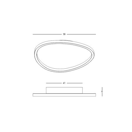 плафон 23209 CEILING LED LIGHT 39W 3000K WHITE - Изображение 1