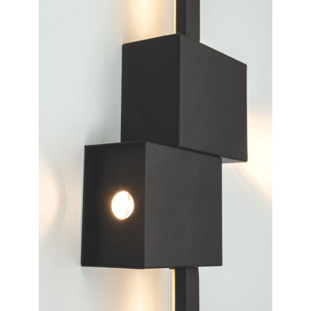аплик 25147 WALL LED LIGHT 20W 3000K TRIAC SANDY BLACK - Изображение 1
