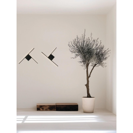 аплик 25148 WALL LED LIGHT 10W 3000K TRIAC SANDY BLACK - Изображение 2
