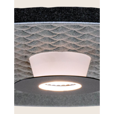 аплик 25177 CEILING LED LIGHT 13W ACOUSTIC LIGHT GREY - - Изображение 1