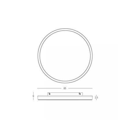 плафон 25199 CEILING LED LIGHT 56W 2700K-3200K-4000K DALI - Изображение 4