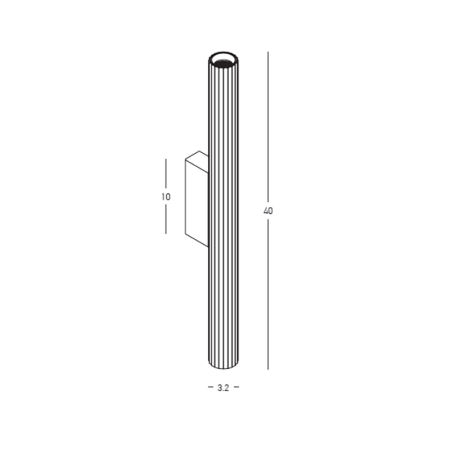 аплик 25219 WALL LED LIGHT 2x6W 3000K BRASS METAL - ALUM - Изображение 3