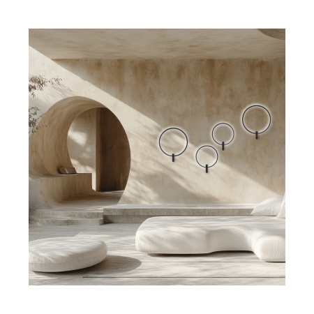 аплик 25319 WALL LED LIGHT 12W 3000K SANDY BLACK METAL - - Изображение 1