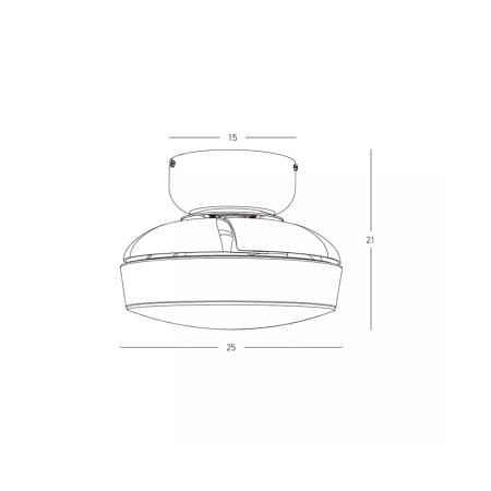 плафон 25329 CEILING FAN WITH LED LIGHT 20W 3000K-4000K-6 - Изображение 5