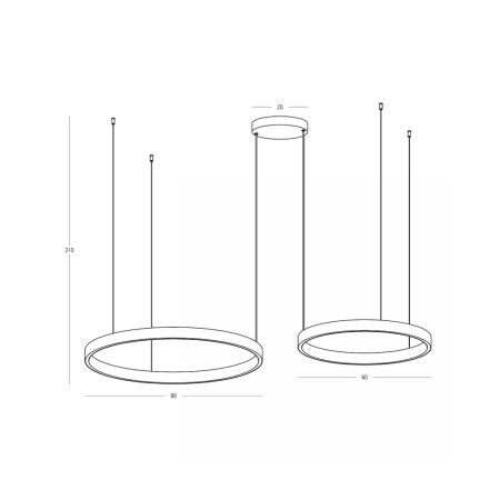 полилей 25373 PENDANT LED LIGHT UP-DOWN 118W 3000K ELECTRO - Изображение 1